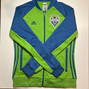 Adidas Women's Seattle Sounders FC Anthem Jacket - Rave Green